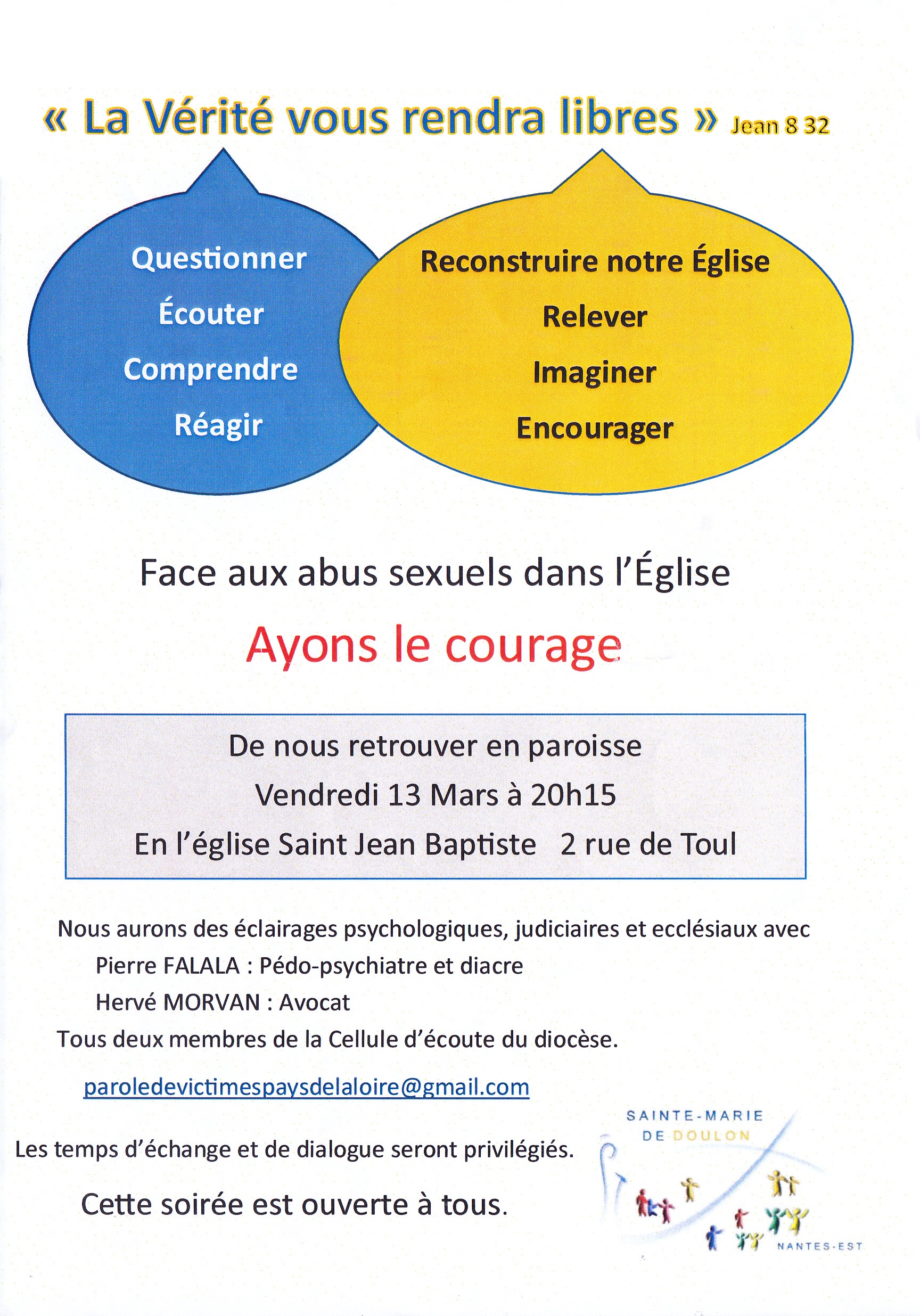 Soirée sur l’avenir de l’Église