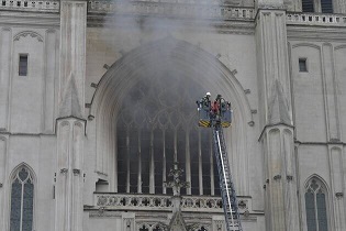Incendie à la cathédrale