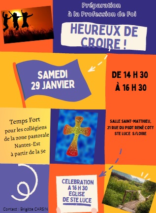 Premier temps fort de préparation à la profession de foi