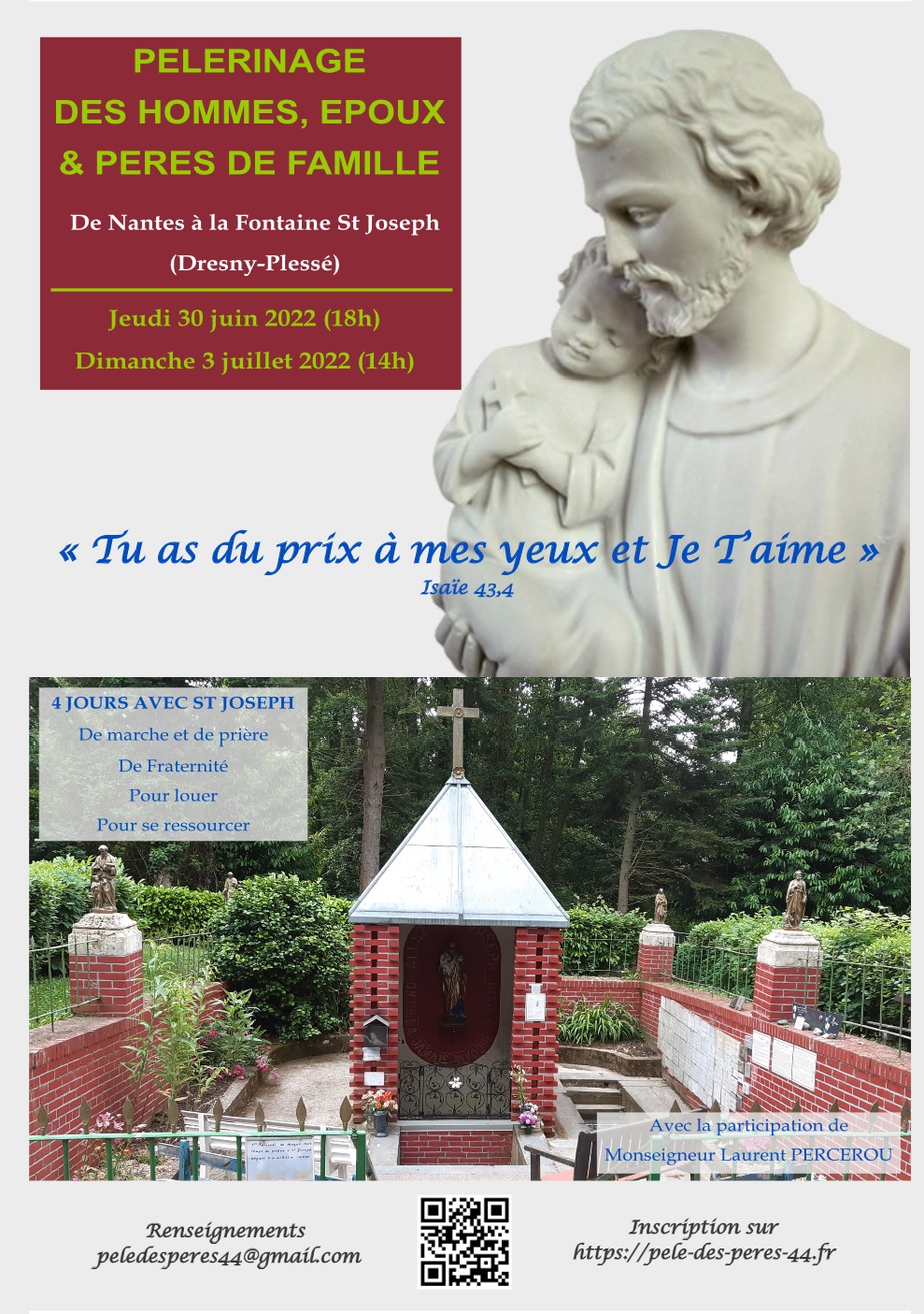 Pèlerinage des hommes, époux et pères de famille