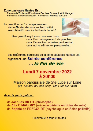 Soirée à propos du débat sur la fin de vie