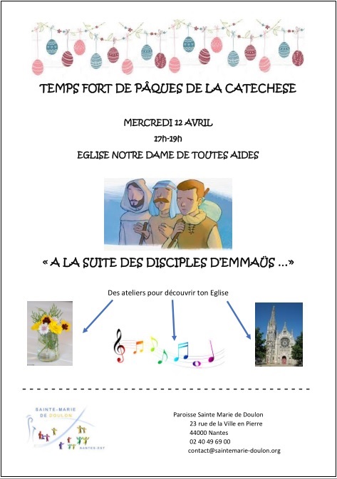 Temps fort de Pâques du catéchisme des enfants du primaire