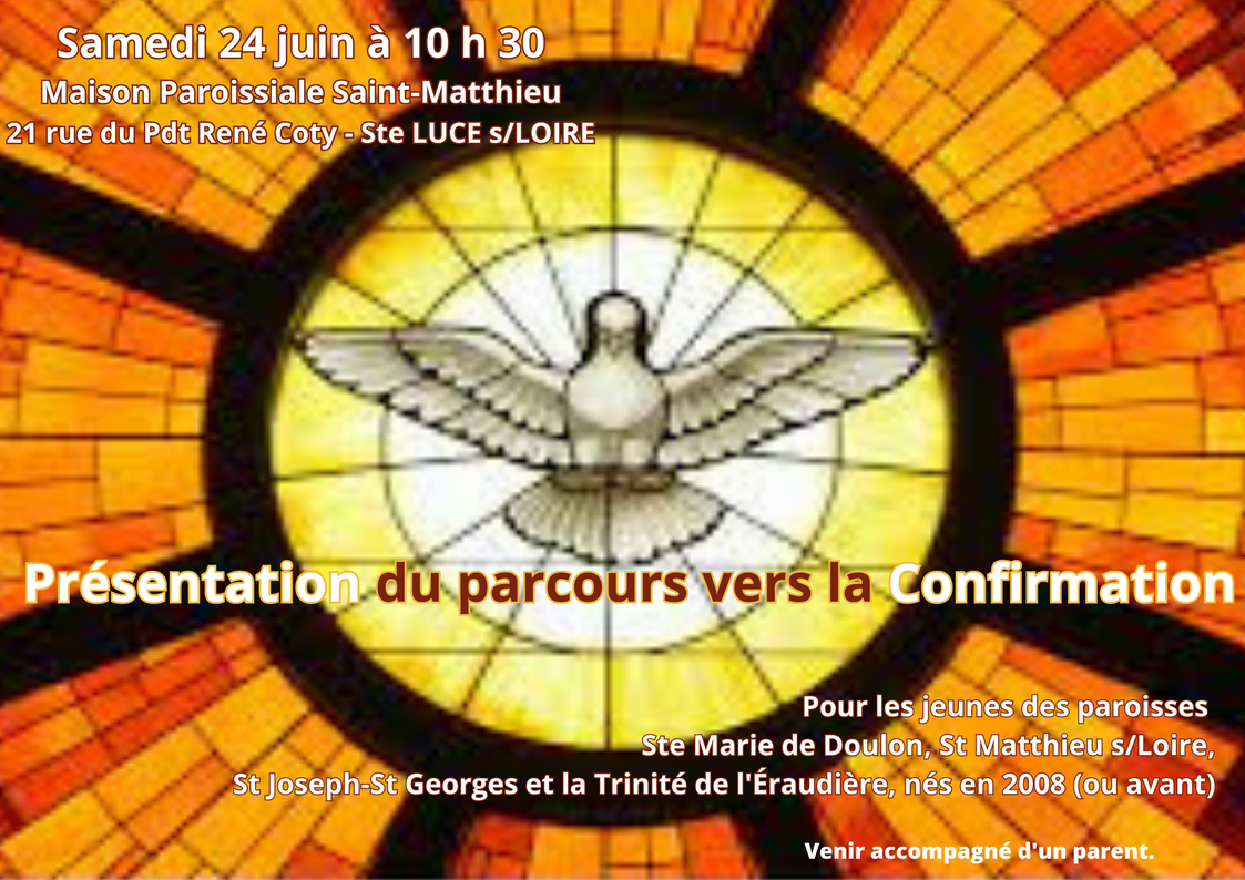 Présentation du parcours vers la confirmation