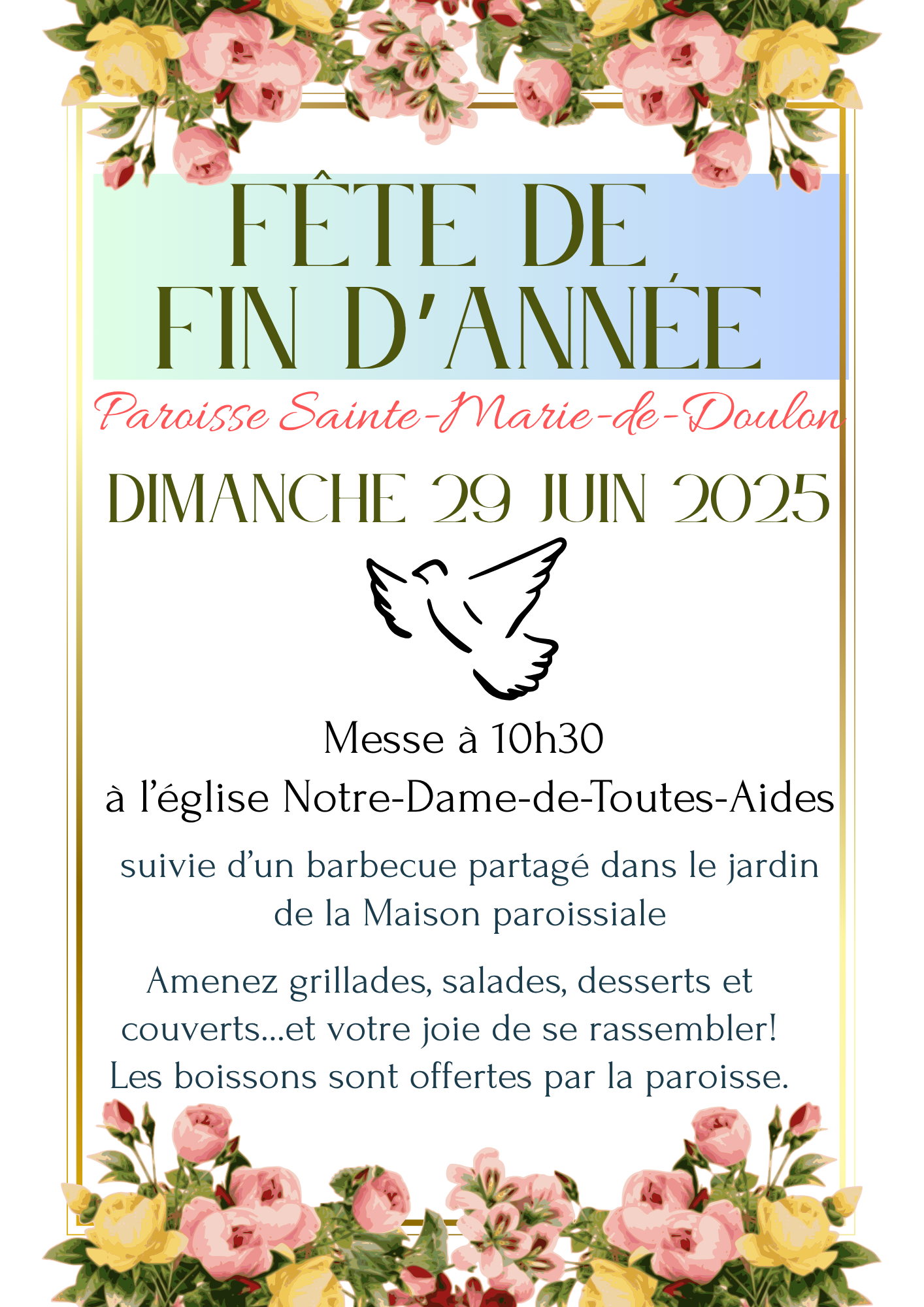 Fête de fin d’année de notre paroisse